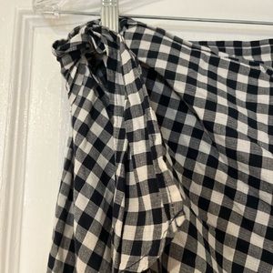Gingham skirt wrap